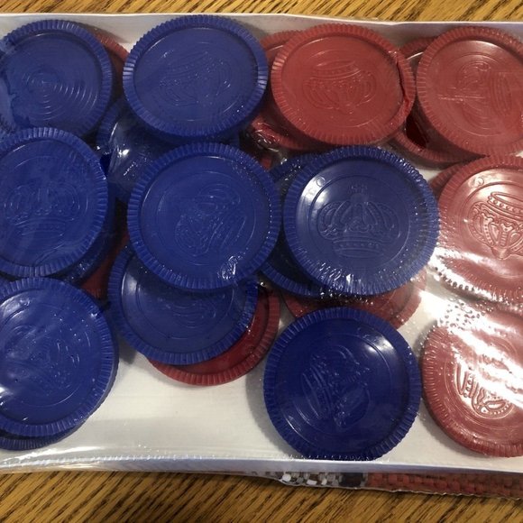 Jumbo Checkers Set 3-in-1 Tic Tac Toe Game with 24 Checker Pieces Reversible - Picture 6 of 6